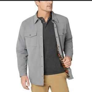 Men’s Eddie Bauer fleece lined jacket! Size large, NWT!